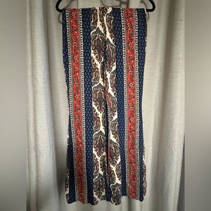 Altar'd State Paisley boho wide leg pants - Red and Blue